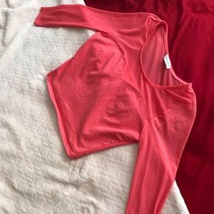 Coral crop top